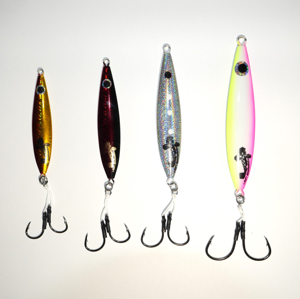 Fisherman's Life® Vertical Jigs 100g, 150g, 200g, 300g FOUR COLORS ava