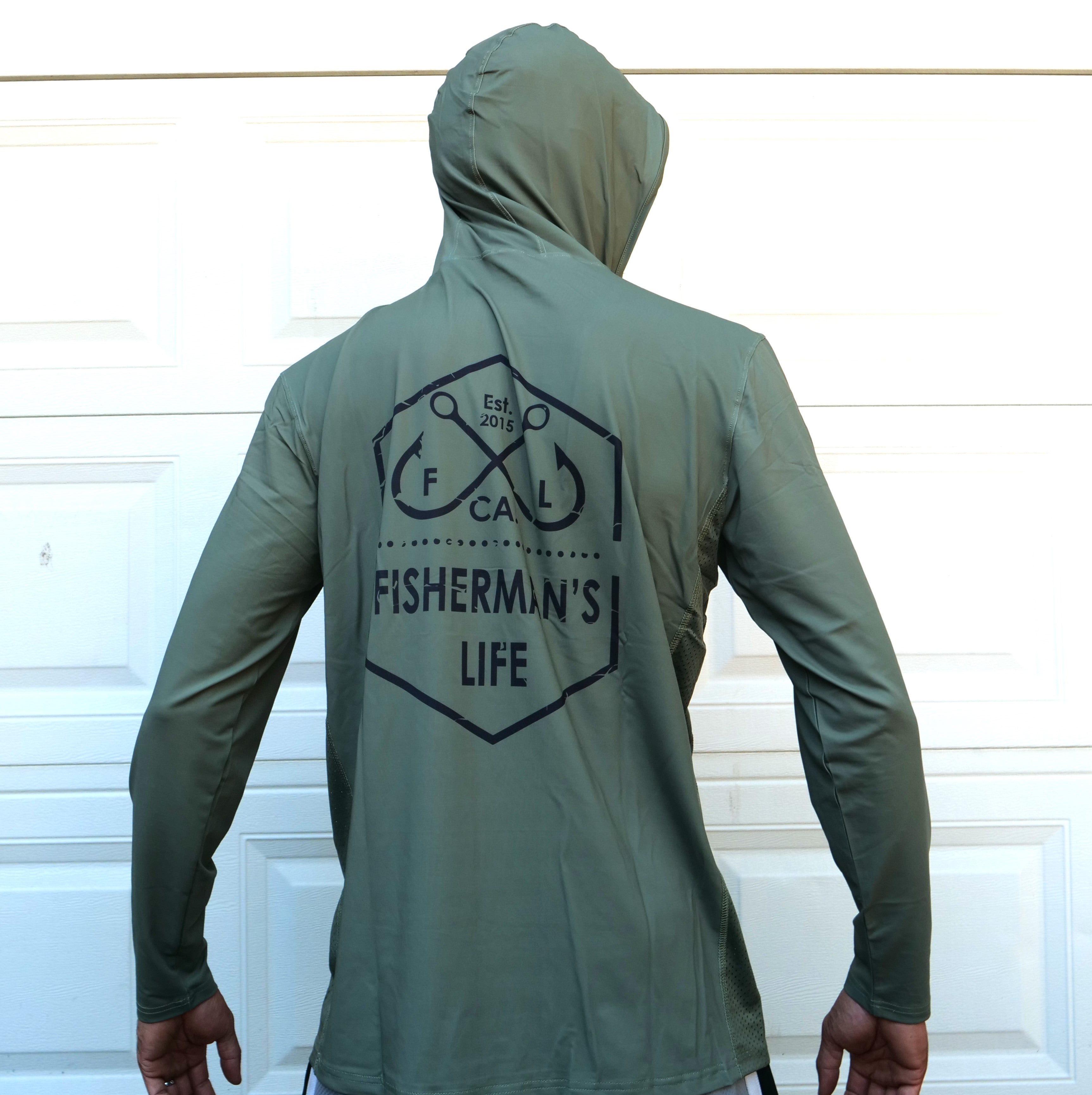 UPF 50+ Long Sleeve Shirt with Hood and Facemask