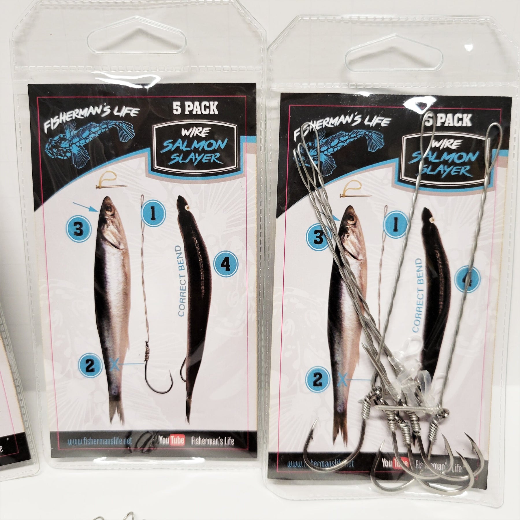 Cable Baiter 5 Pack W/ Nails: WIRE SALMON SLAYER Fisherman's Life®