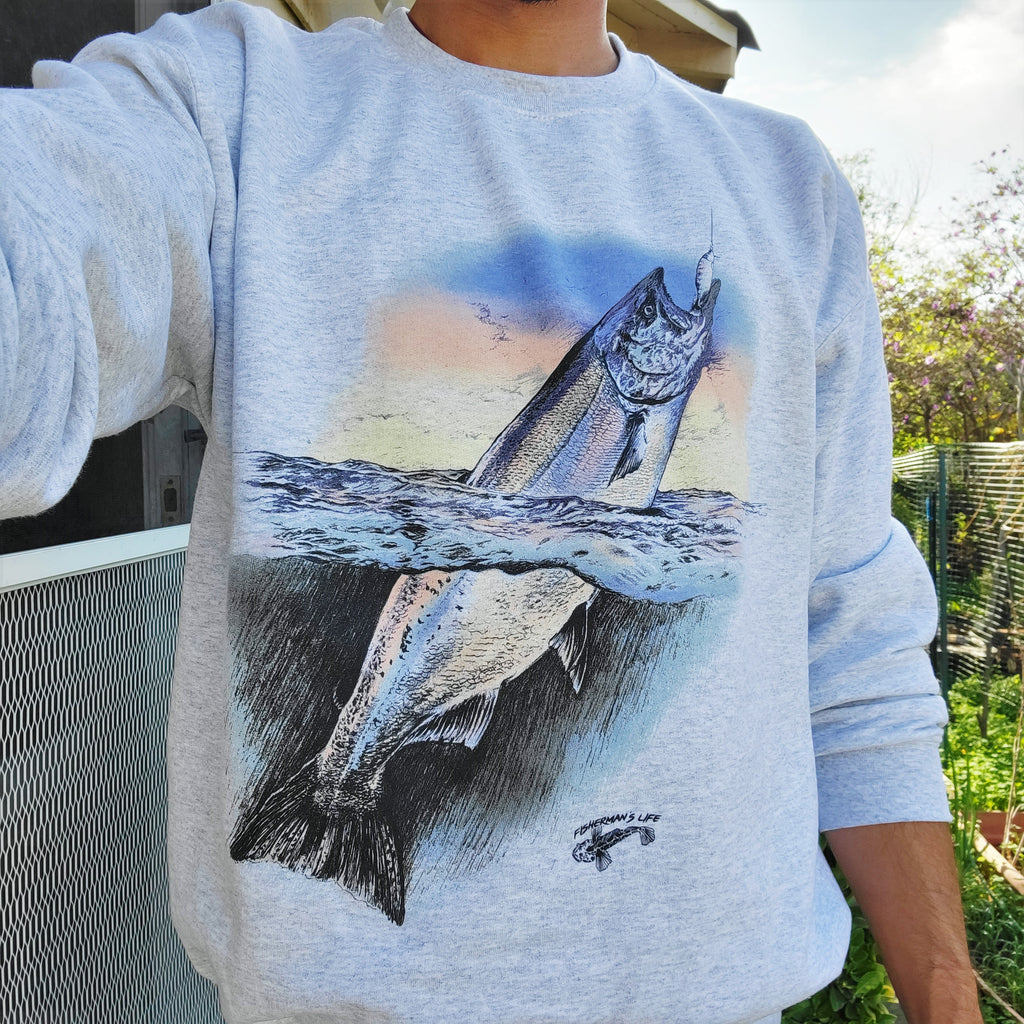 Gill McFinns Bull Trout Fishing Fisherman Hoodie Hooded Sweatshirt